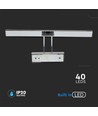 455 VT-7009CH Bild-/Spiegelleuchte 9W - beweglich, Chrom, 3000K