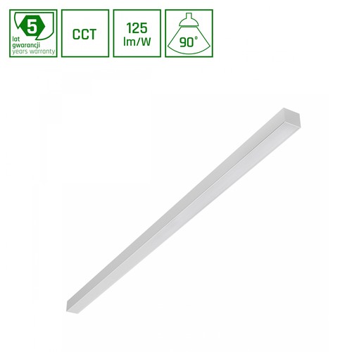 1203mm Allday Basic 40W - 3CCT, 230V, 90°, IP20, 42x37mm, weiß, Stk., UGR19, Decke, LED-Leuchte