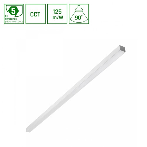 1503mm Allday Basic 50W - 3CCT, 230V, 90°, IP20, 42x37mm, weiß, Stk., UGR19, LED-Deckenleuchte