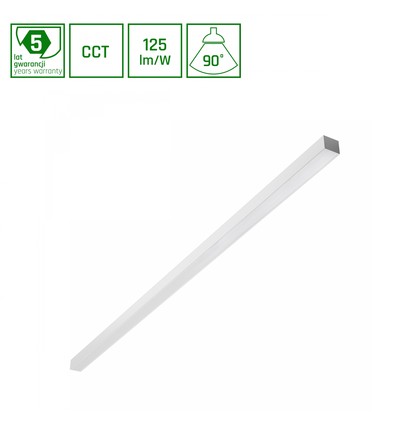 1503mm Allday Basic 50W - 3CCT, 230V, 90°, IP20, 42x37mm, weiß, Stk., UGR19, LED-Deckenleuchte