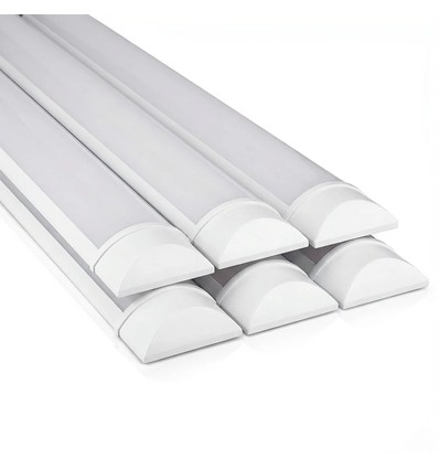 6x 40W komplette LED-Wannenleuchte - 120 cm, 3 Jahre Garantie, 230V