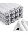 12er Set Limea T8 LED Doppelarmatur - Inkl. 24 Stk. 24W 150cm LED Röhren, IP65 wasserdicht