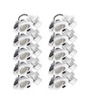 10x 7W Low Profile Einbaustrahler RA96 - DimToWarm+CCT, Loch: Ø6,8 cm, Maß: Ø8,3 cm, weißer Rand, dimmbar