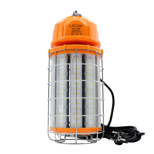 150W LED-Arbeitsleuchte mit Karabiner und 5m Kabel - 5000K, Schuko-Stecker
