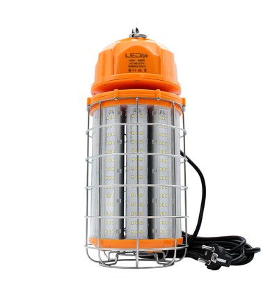 150W LED-Arbeitsleuchte mit Karabiner und 5m Kabel - 5000K, Schuko-Stecker