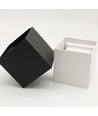 LEDlife CUBIC 6W væglampe - Sort, firkantet, op/ned, justerbar, inde / ude, videresløjfning, IP65, inkl. lyskilde