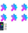 6er-Set Puzzle RGBIC Wandleuchten - Komplettset mit 6 Teilen