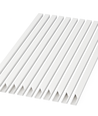 10 Stk. 20x10 Kabelkanal selbstklebend - Weiß, 20x10mm, Länge 2m