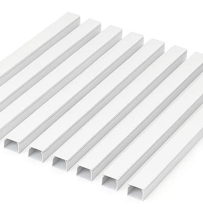 10 Stk. 40x25 Kabelkanal selbstklebend - Weiß, 40x25mm, Länge 2m