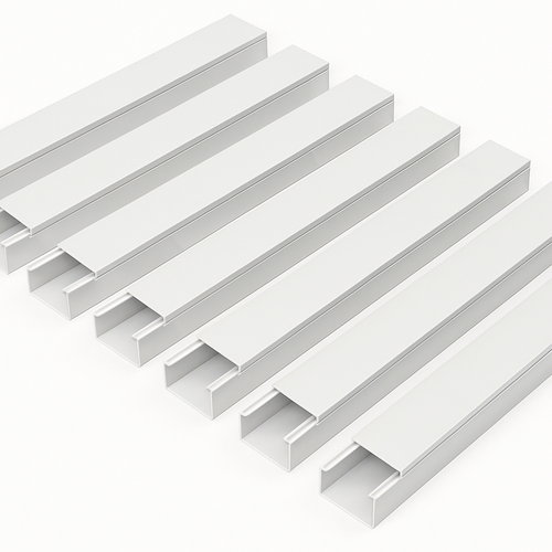 10 Stk. 60x40 Kabelkanal selbstklebend - Weiß, 60x40mm, Länge 2m