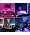 6 Stk. RGBIC Diamant Wandleuchte - Komplettset mit 6 Platten