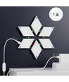 6 Stk. RGBIC Diamant Wandleuchte - Komplettset mit 6 Platten