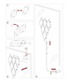 6 Stk. RGBIC Diamant Wandleuchte - Komplettset mit 6 Platten