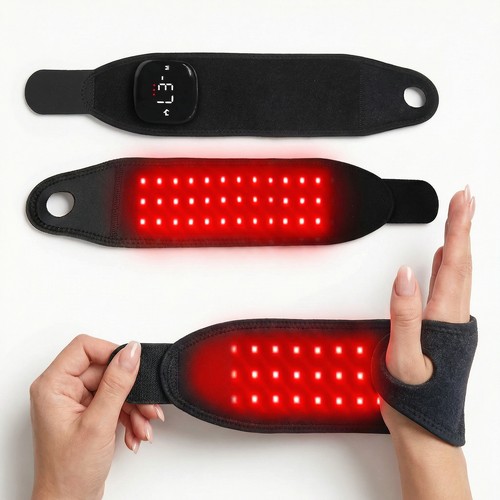 Lichttherapie-Bandage für Handgelenk und Hände - Infrarot, mit Batterie, Handgelenkstütze