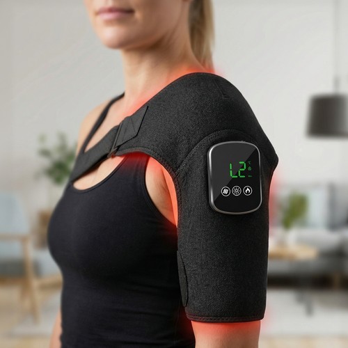 Lichttherapie-Bandage für die Schulter - Infrarot, mit Akku