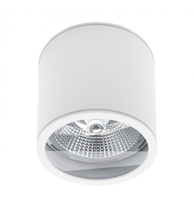 Deckenleuchte AR111, GU10 - IP44, weiß, Aluminium, Aufbau, ohne Leuchtmittel