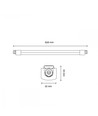 150cm Durchgangsverdrahtete Werkstattlampe LED - 45W LED-Leuchte, 5400lm, IP65