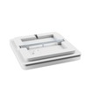 40W Deckenleuchte, Einstellbare Watt & CCT - 3 Lichtfarben, IP44, 33 x 33cm Quadratisch