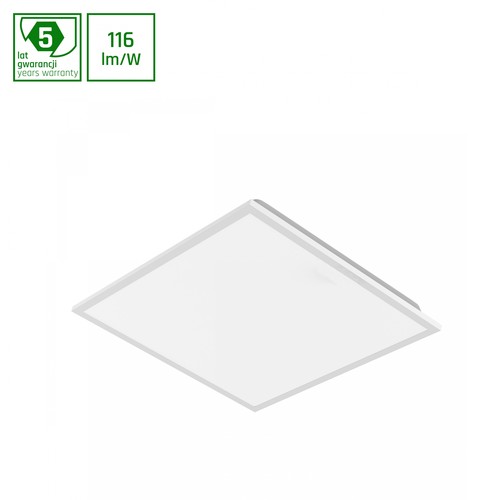 600x600x32 Algine Panel 40W - Neutralweiß, 230V, 120°, IP40, Weiß, Mesh