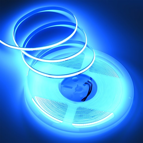 10m 9W/m Hellblauer COB-LED-Streifen - 24V DC, IP20, 320 LED/m