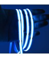 10m 9W/m Hellblauer COB-LED-Streifen - 24V DC, IP20, 320 LED/m