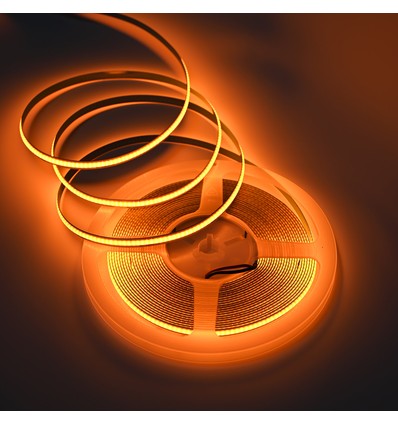 10m 9W/m Orange COB-LED-Streifen - 24V DC, IP20, 320 LED/m