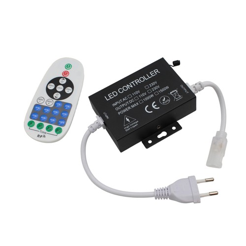 230V Funk-Dimmer - Inkl. Endkappe, für 230V (Slim COB), Memory-Funktion, max. 80 m