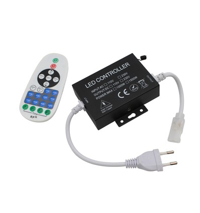 230V Funk-Dimmer - Inkl. Endkappe, für 230V (Slim COB), Memory-Funktion, max. 80 m
