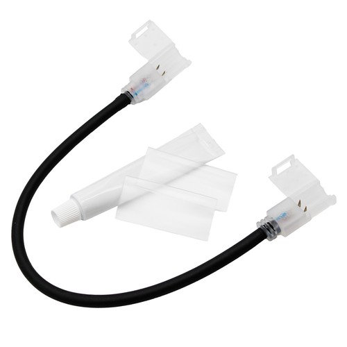 30 cm wasserdichtes Verbindungsstück für 230V LED-Streifen (Slim COB) - Perfekt für Ecken, Pfosten usw., 230V
