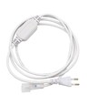 2m Stecker für 230V LED Strip (Slim COB) - Inkl. Endkappe, 230V