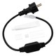 50cm Wasserdichter Stecker für 230V LED Strip (Slim COB) - Inkl. Endkappe, 230V