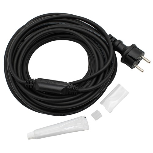 10m Wasserdichter Stecker für 230V LED Strip (Slim COB) - Inkl. Endkappe, 230V