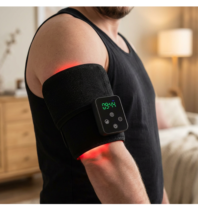 Lichttherapie-Gürtel für Nacken, Lendenbereich usw. - Infrarot, 10W, mit Batterie