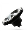 GU10 10W LED-Spot - AR111, 20° Abstrahlwinkel, 5 Jahre Garantie, schwarzes Gehäuse
