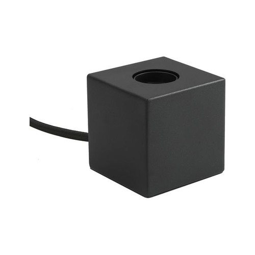 Cube E27 Tischleuchte - Satin Schwarz, max. 60W, ohne Leuchtmittel