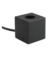 Cube E27 Tischleuchte - Satin Schwarz, max. 60W, ohne Leuchtmittel