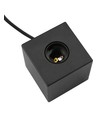 Cube E27 Tischleuchte - Satin Schwarz, max. 60W, ohne Leuchtmittel