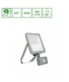 20W NOCTIS MAX CCT LED-Fluter mit PIR-Sensor - IP44, 3 Lichtfarben, Grau