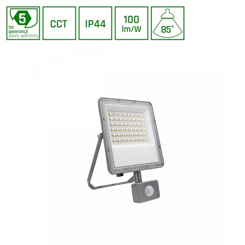 50W NOCTIS MAX CCT Fluter mit Sensor - IP44, PIR, 3 Farben