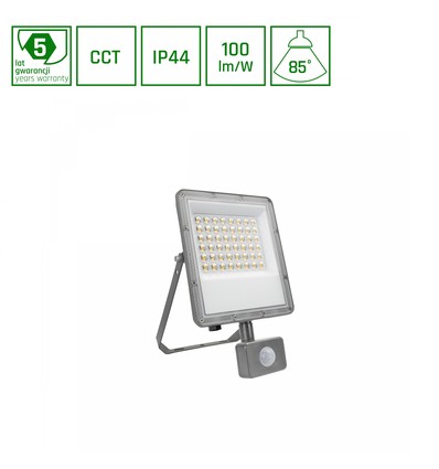 50W NOCTIS MAX CCT Fluter mit Sensor - IP44, PIR, 3 Farben