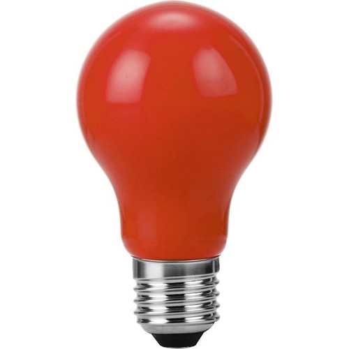 E27 1W LED Filament Lampe - A60, Rot, Party Colour Premium