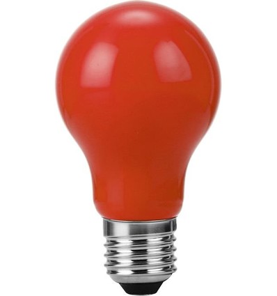 E27 1W LED Filament Lampe - A60, Rot, Party Colour Premium
