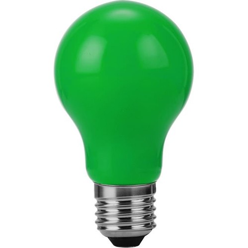 E27 1W LED Filament Lampe - A60, Grün, Party Colour Premium