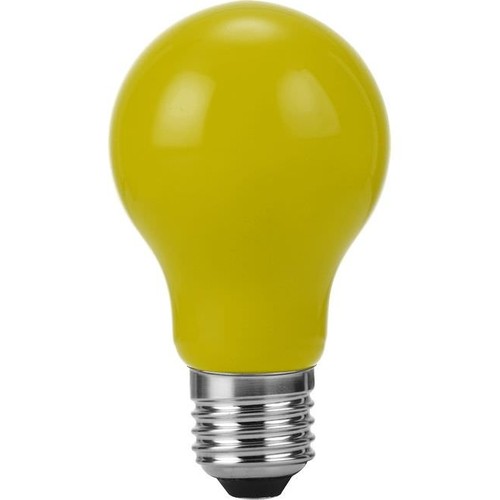 E27 1W LED Filament Lampe - A60, Gelb, Party Colour Premium