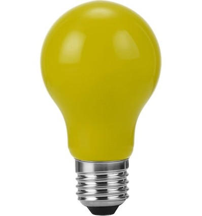E27 1W LED Filament Lampe - A60, Gelb, Party Colour Premium