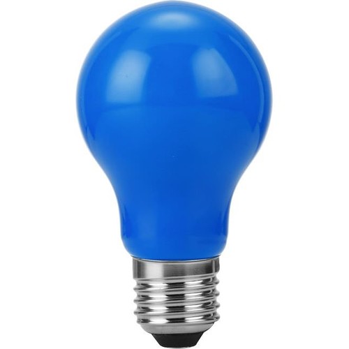 E27 1W LED Filament Lampe - A60, Blau, Party Colour Premium