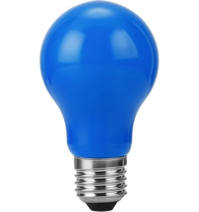 E27 1W LED Filament Lampe - A60, Blau, Party Colour Premium