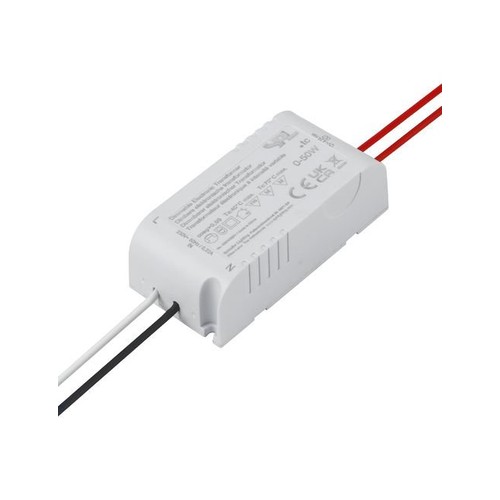 Dimmbarer elektronischer Transformator 50W / 12V DC - 0-50W, IP20