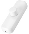 LED-Schnurdimmer, 0-25W - Phasenabschnitt, weißer Drehknopf