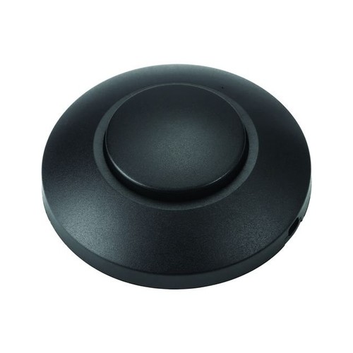 LED-Fußdimmer 0-100W - Push-Dimmer, Phasenabschnitt, Schwarz